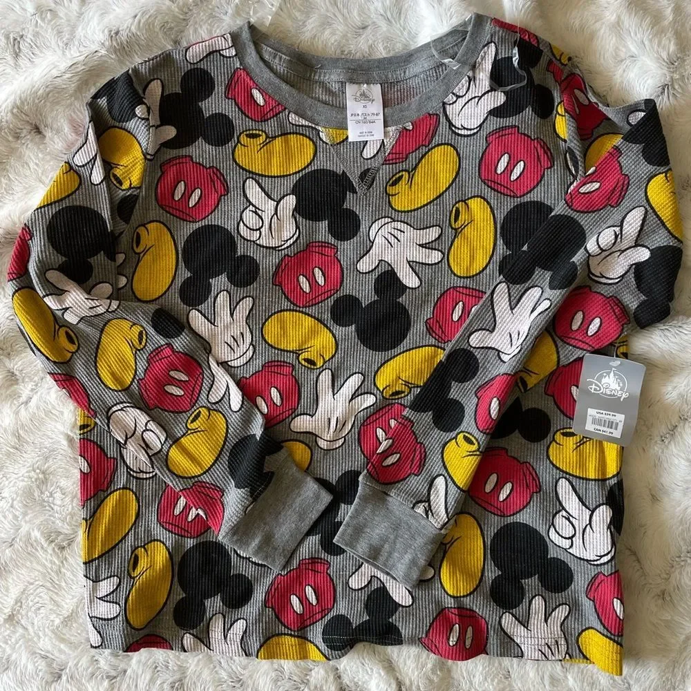 Mickey and Minnie mouse pajama sets Walt Disney World Land NWT size xs extra - Picture 2 of 6